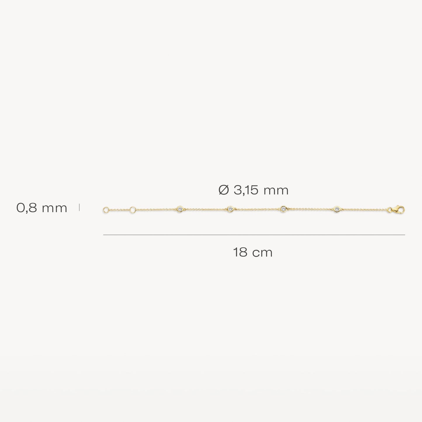 Blush Armband 14kt Goud 2187YZI