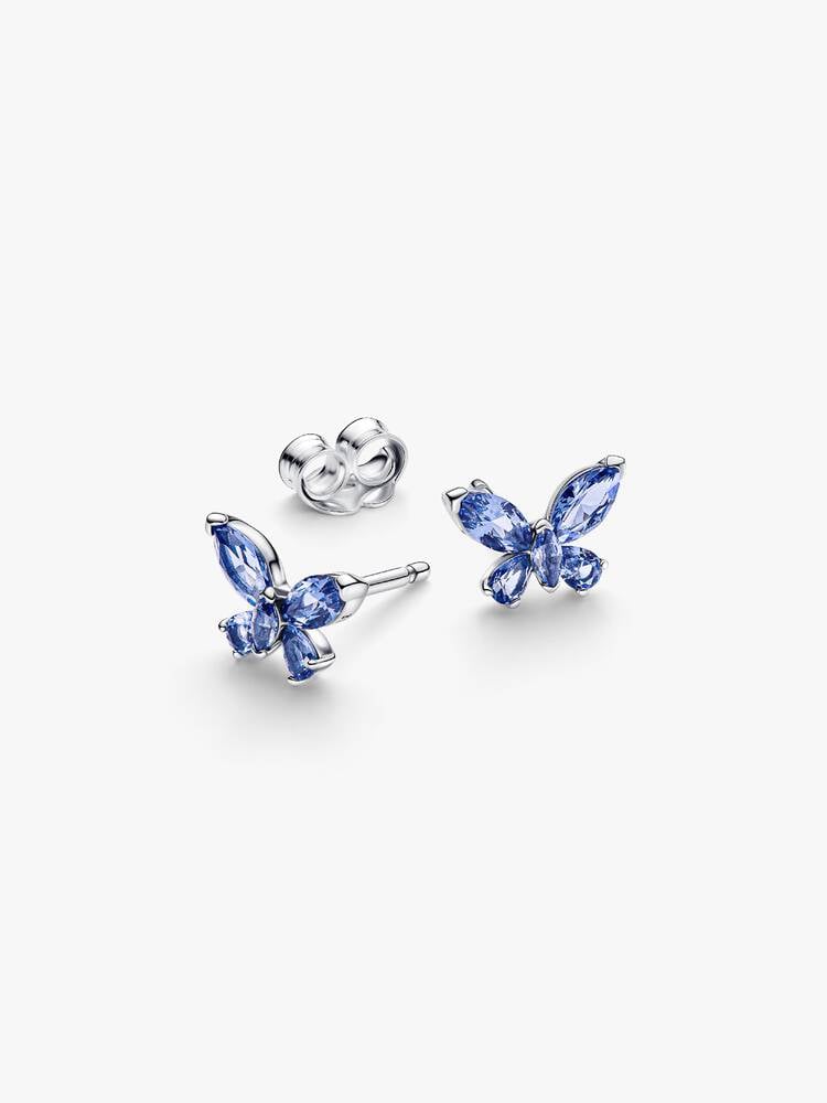 Pandora Oorknoppen met Blauwe Vlinders 294230C01