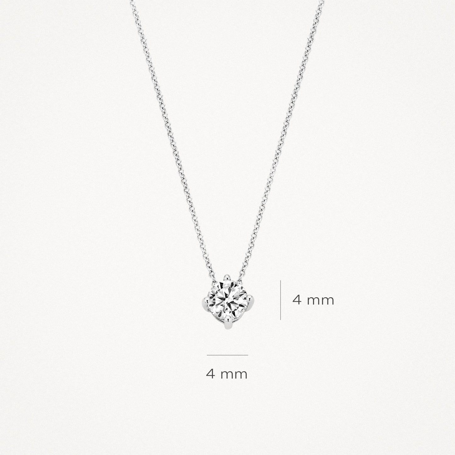 Blush Ketting 14kt Witgoud 3057WZI