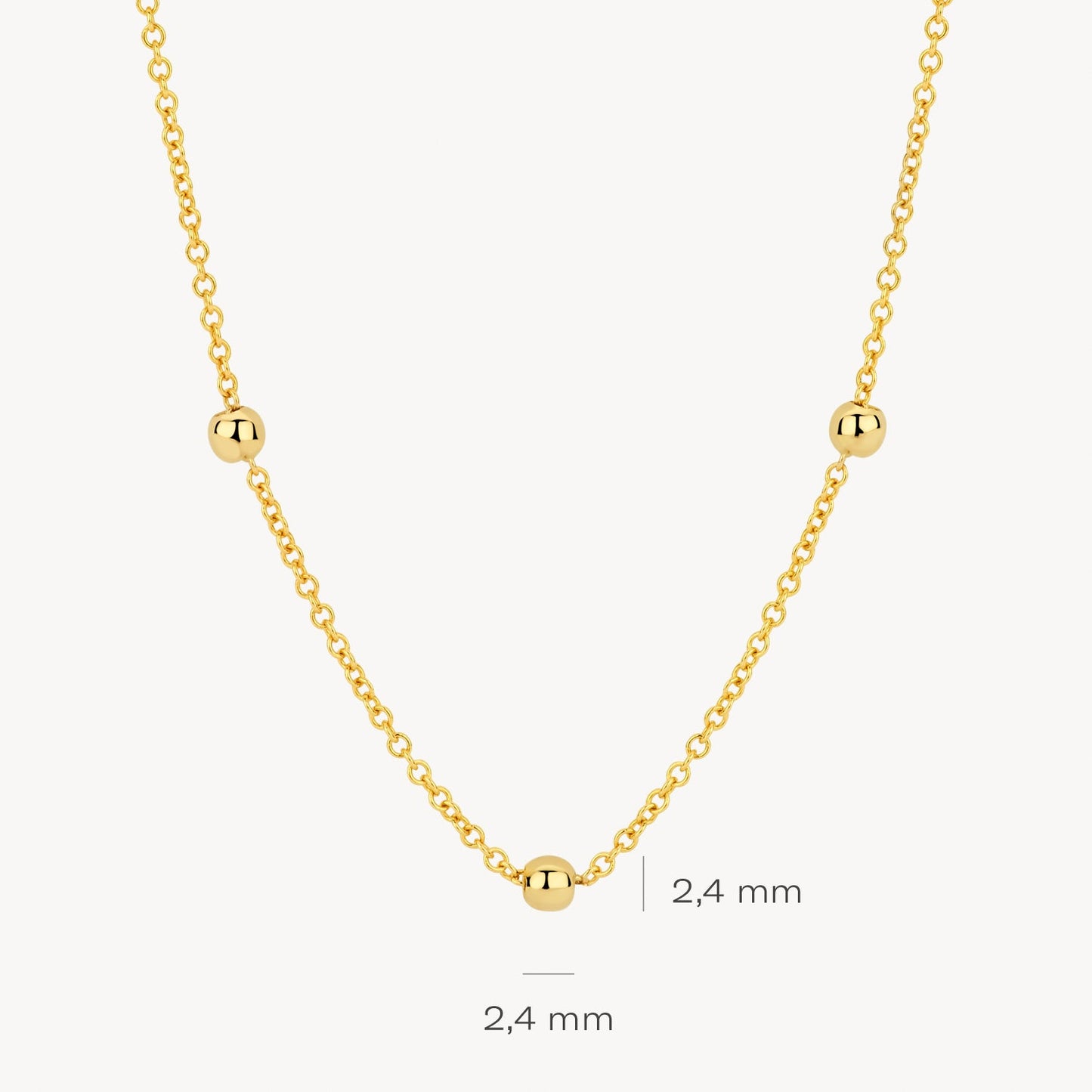 Blush Ketting 14kt Goud 3145YGO