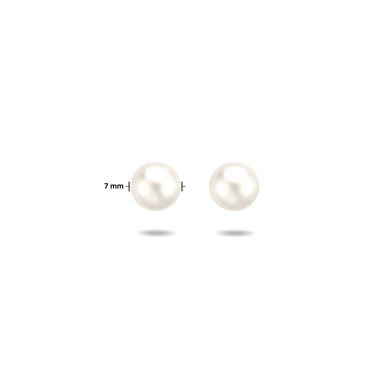 Zilveren Oorknoppen Parel 7mm 1323004