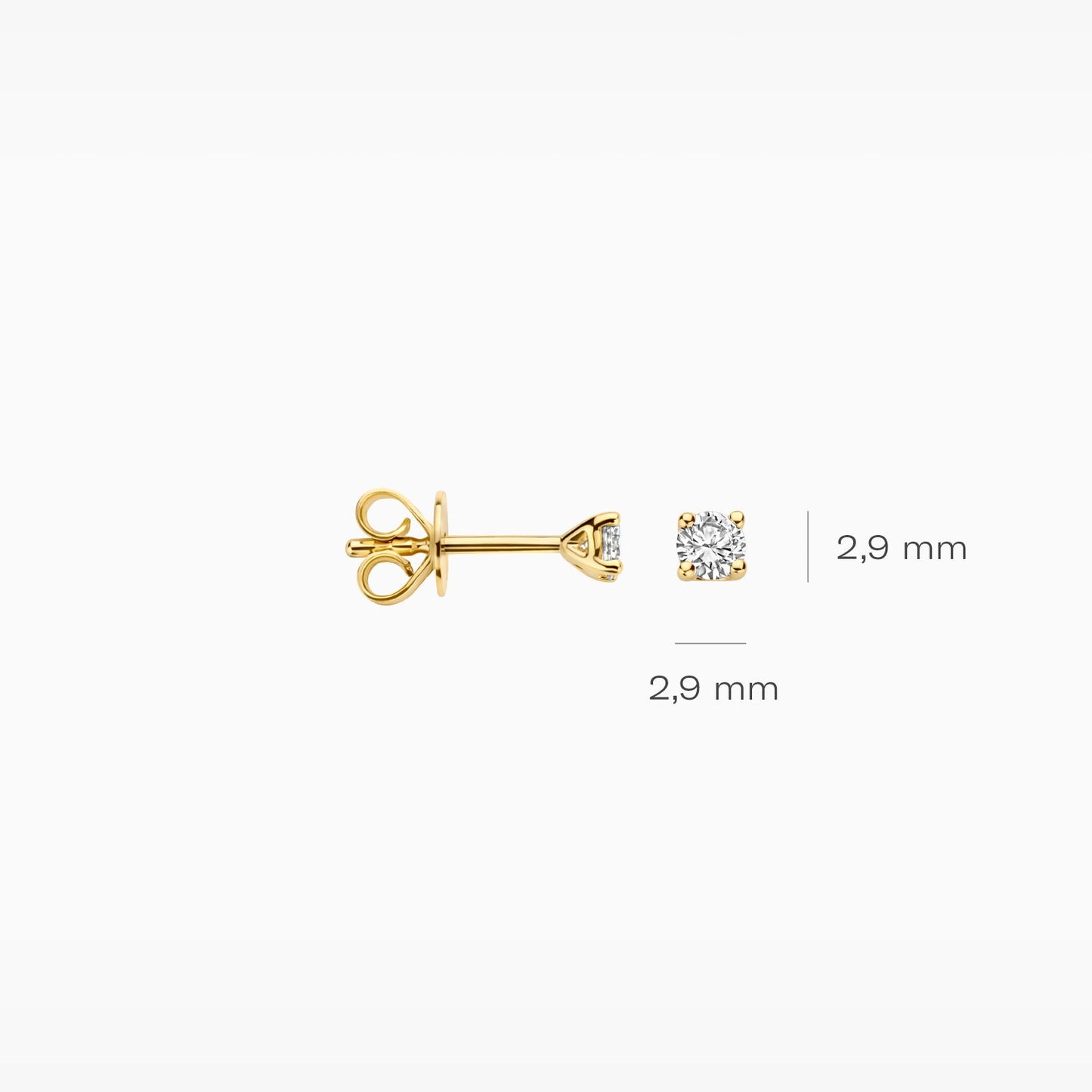 Blush Oorknoppen 14kt Goud LG7000Y