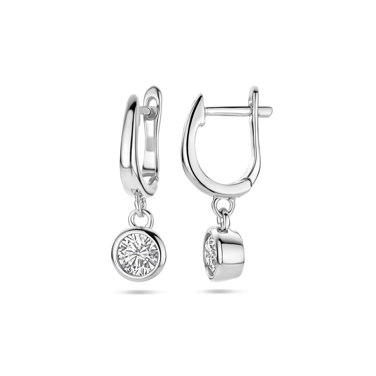 Zilveren Klapoorringen Zirkonia 6,5mm 1322207