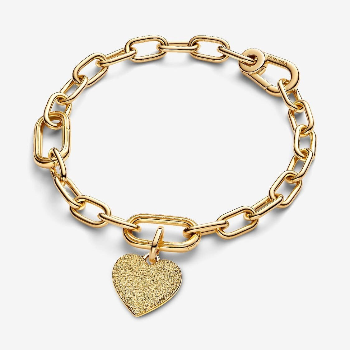 Pandora Bedel Textuur Hart 763824C00 - Juwelier van Dam