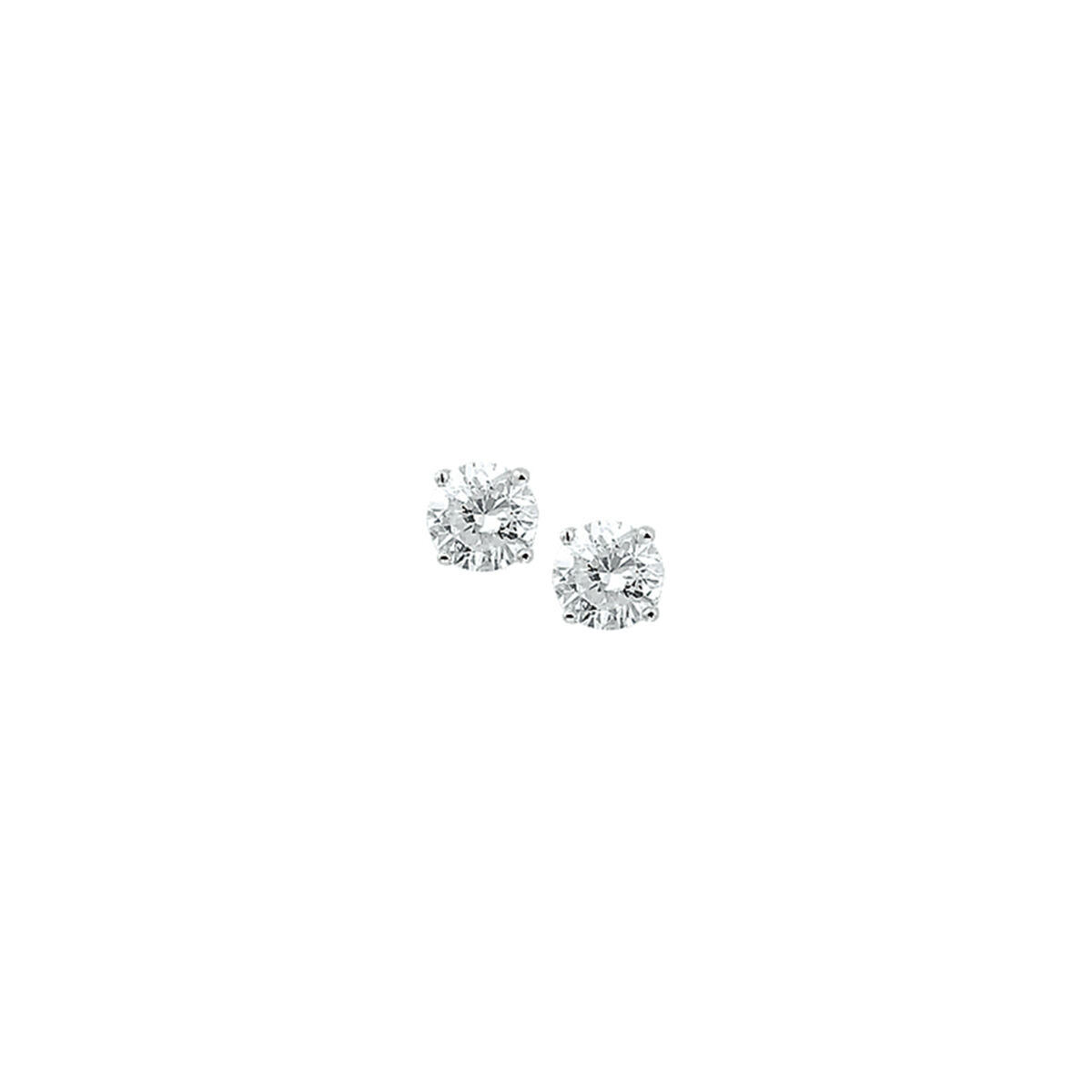 Zilveren Oorknoppen Zirkonia 6mm 1322872