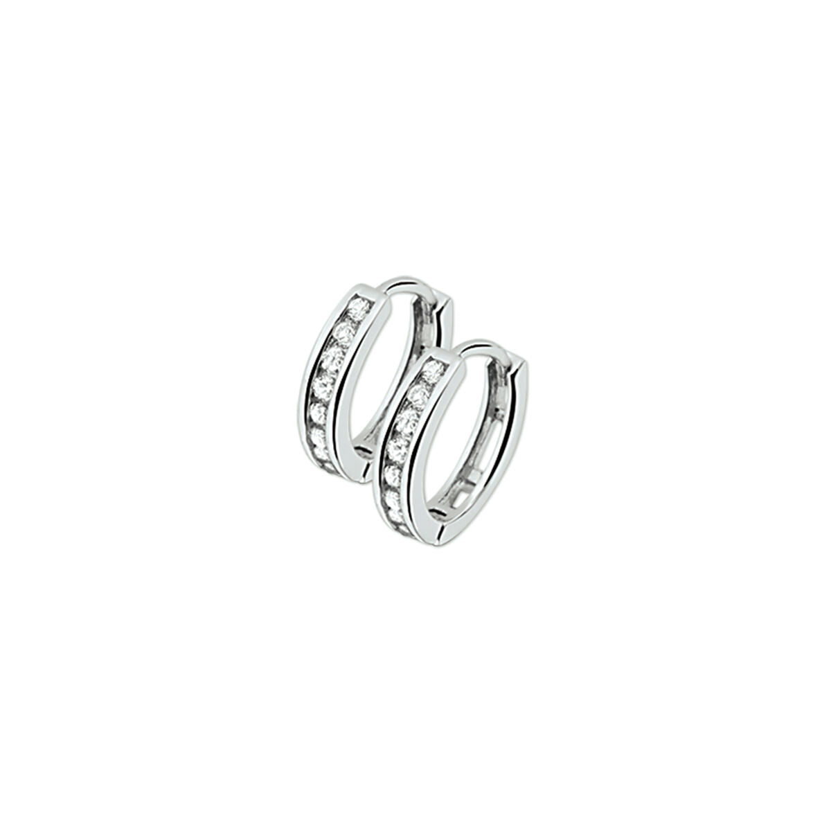 Zilveren Klapoorringen Zirkonia 12,5mm 1322442