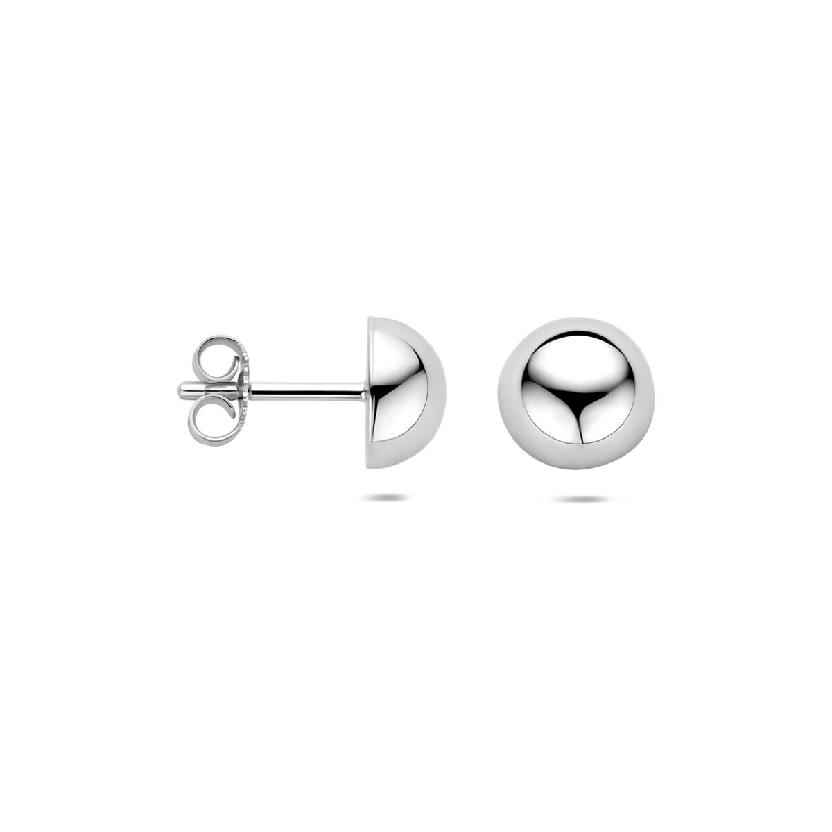 Zilveren Oorknoppen Halfbol 8mm 1322990