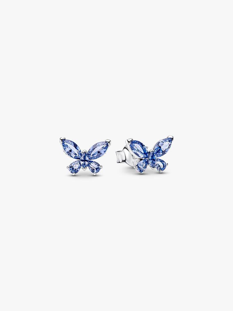 Pandora Oorknoppen met Blauwe Vlinders 294230C01