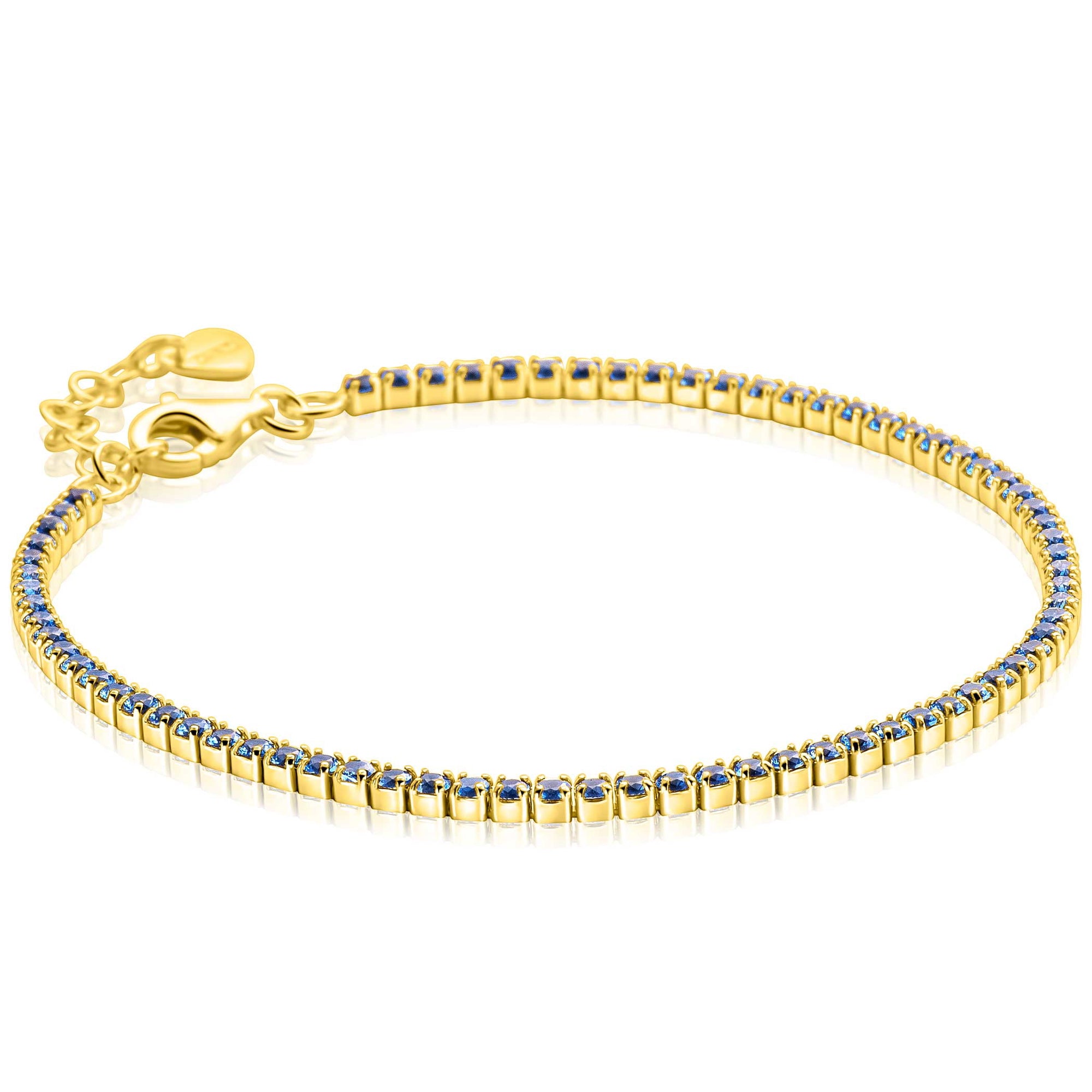 ZINZI gold plated zilveren tennis armband ZI2892B