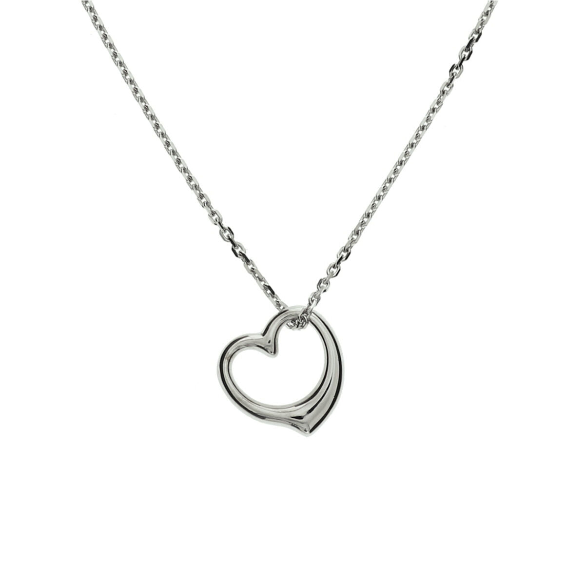 Zilveren Collier Hart 1,3mm 41+4cm 1322082
