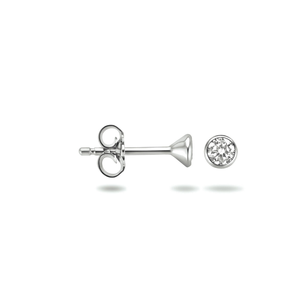 Zilveren Oorknoppen Zirkonia 3mm 1323068