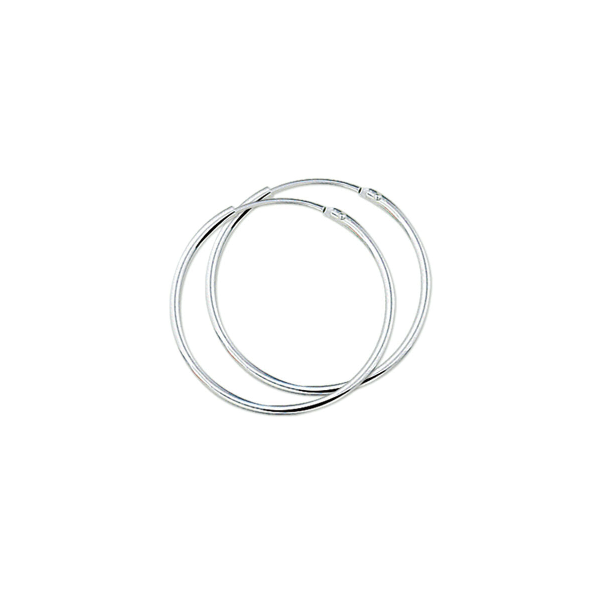 Zilveren Oorringen Ronde Buis 20mm 1322415