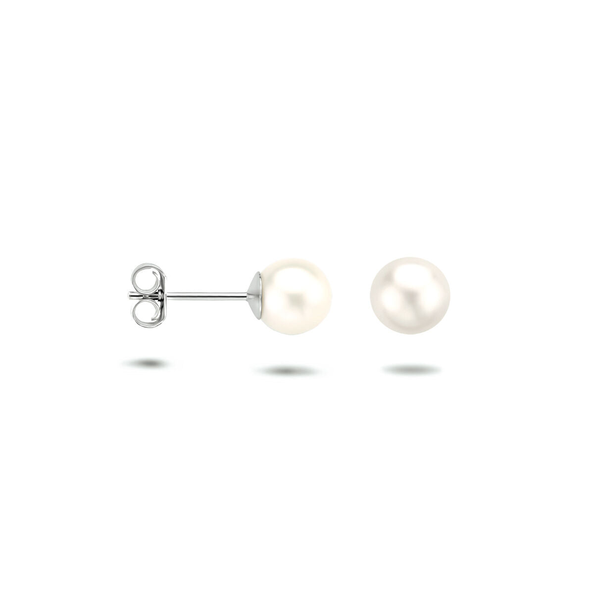 Zilveren Oorknoppen Parel 7mm 1323004