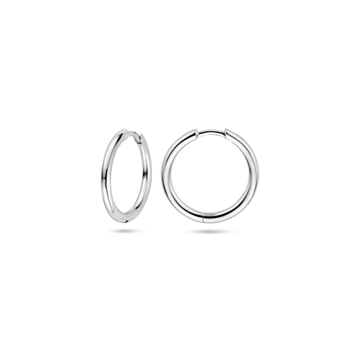 Zilveren Klapoorringen Rond 20mm 1321913