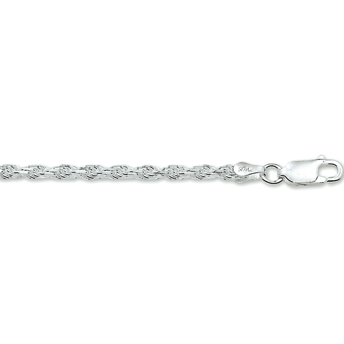 Zilveren Koord Gediamanteerd 2,2mm 18cm 1321682