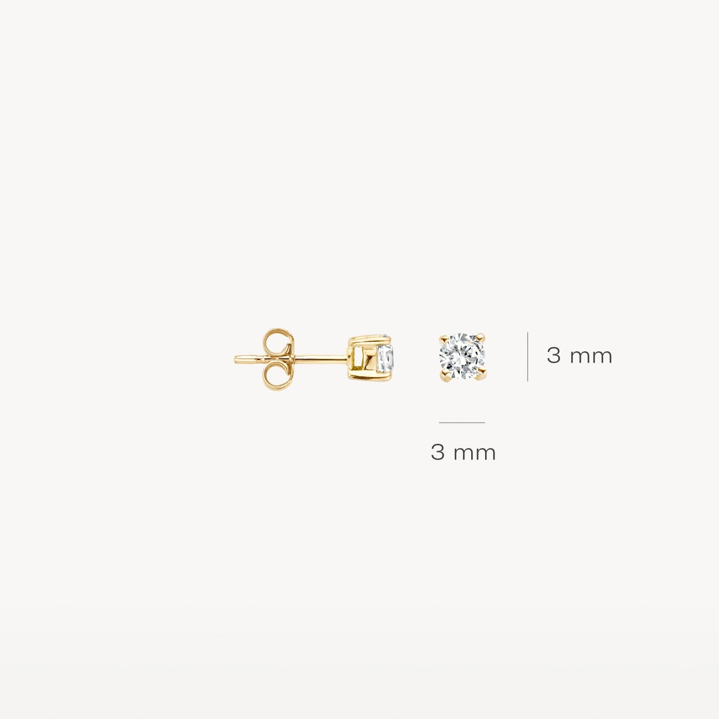 Blush Oorknoppen 14kt Goud 7128YZI