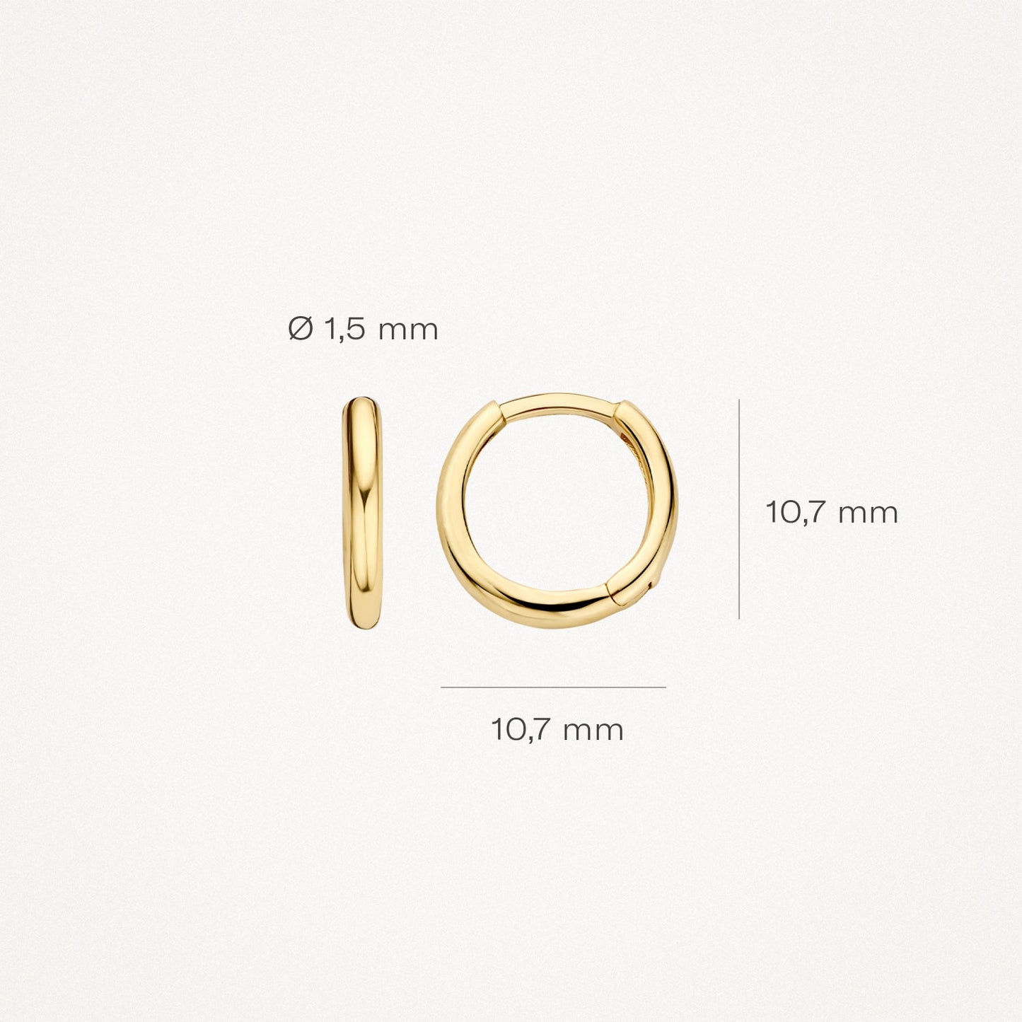 Blush Oorknoppen 14kt Goud 7232YGO