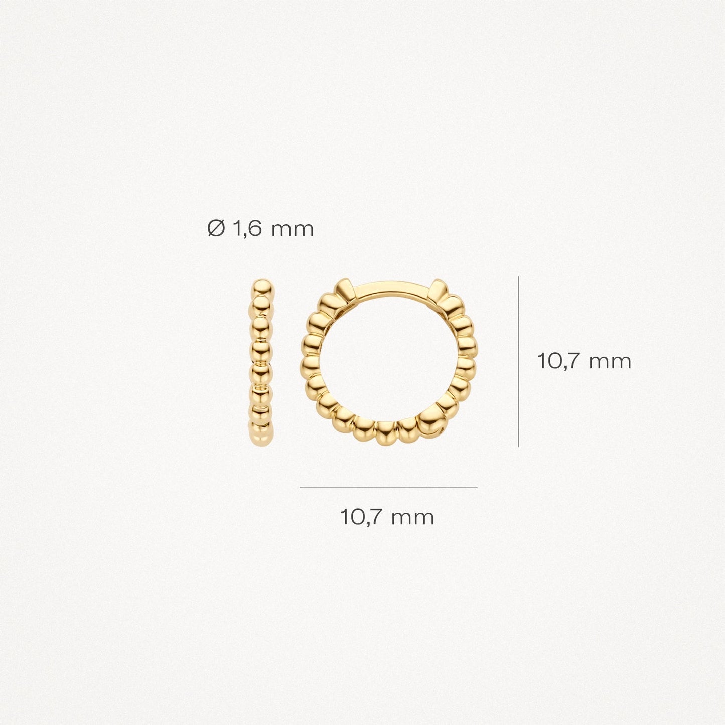 Blush Oorringen 14kt Goud 7263YGO