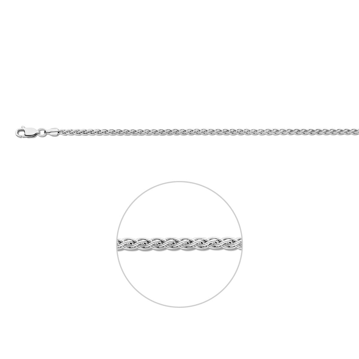 Zilveren Vossestaart Rond 2,5mm 1321811