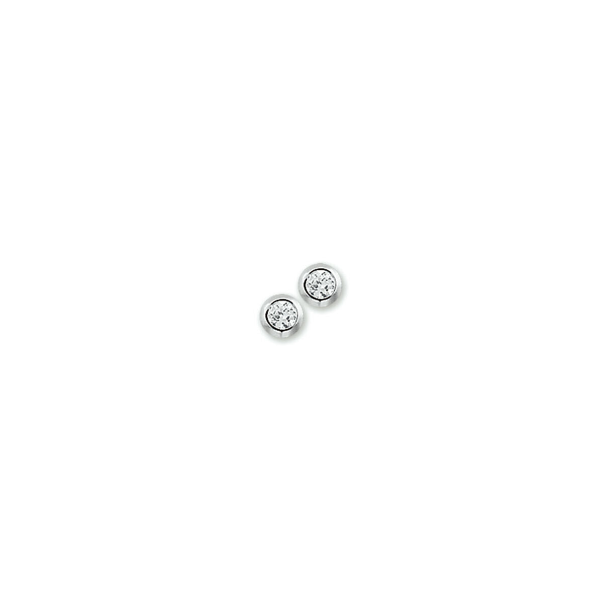 Zilveren Oorknoppen Zirkonia 3,5mm 1323077