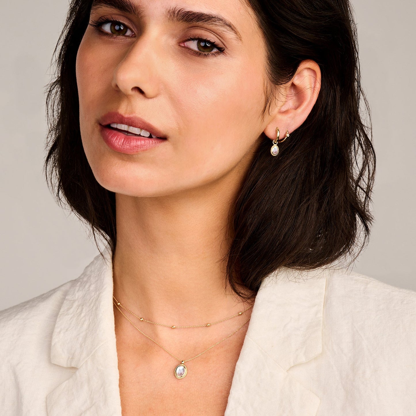 Blush Oorknoppen 14kt Goud 7232YGO