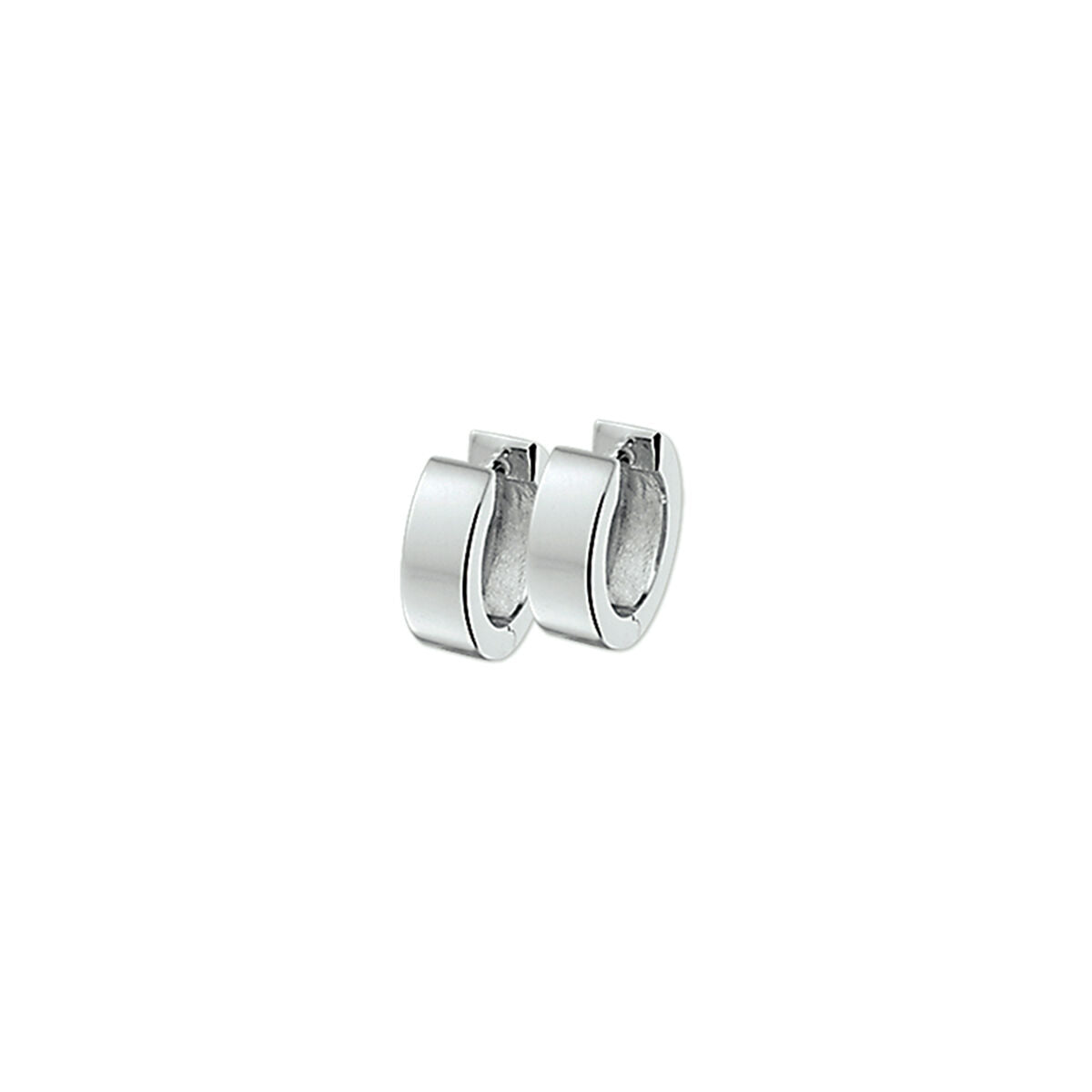Zilveren Klapoorringen Vlak 4mm 1322133
