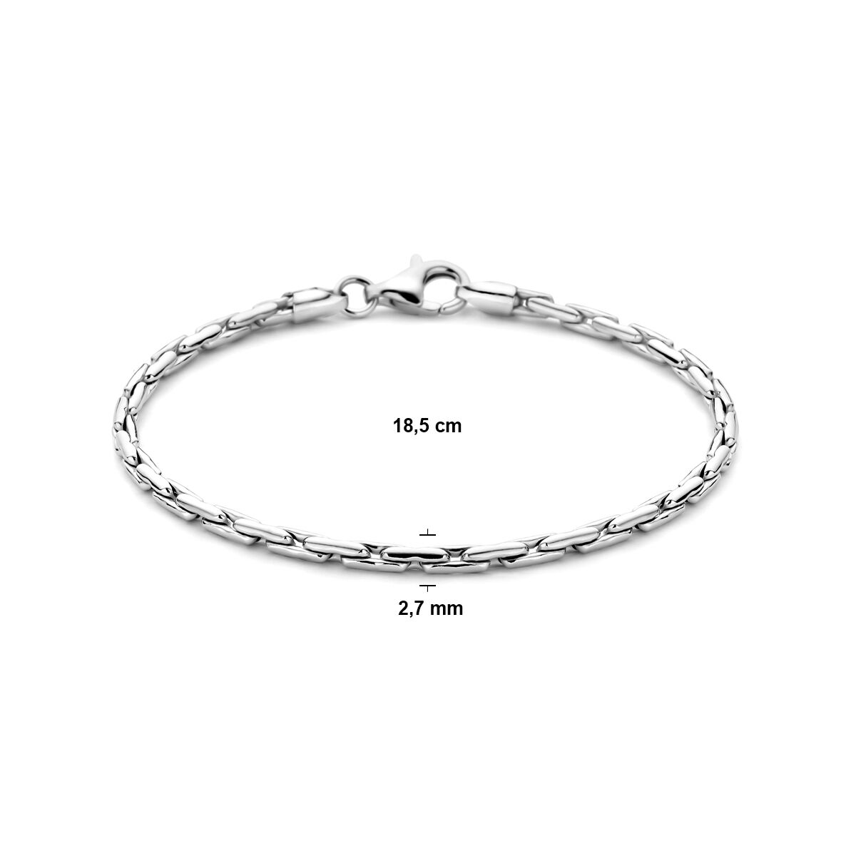 Zilveren Armband Cardano 2,7mm 18,5cm 1321961