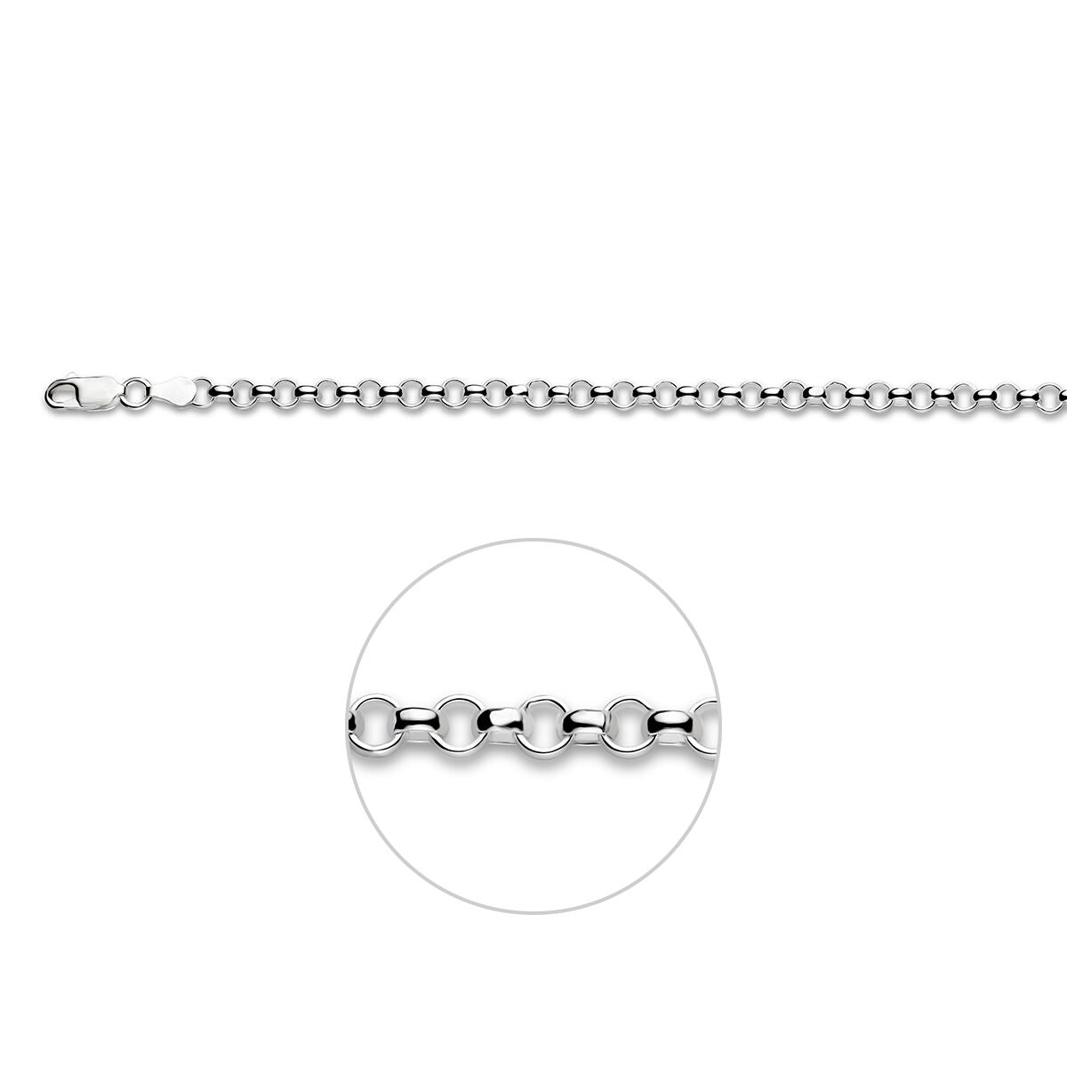 Zilveren Armband Jasseron 4,5mm 19cm 1321692