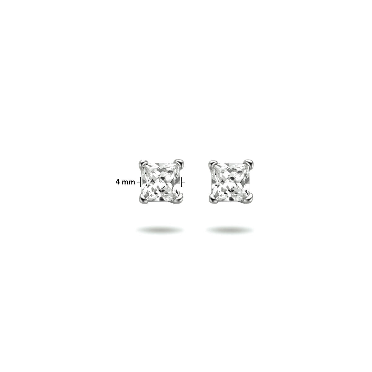 Zilveren Oorknoppen Zirkonia 4mm 1323060