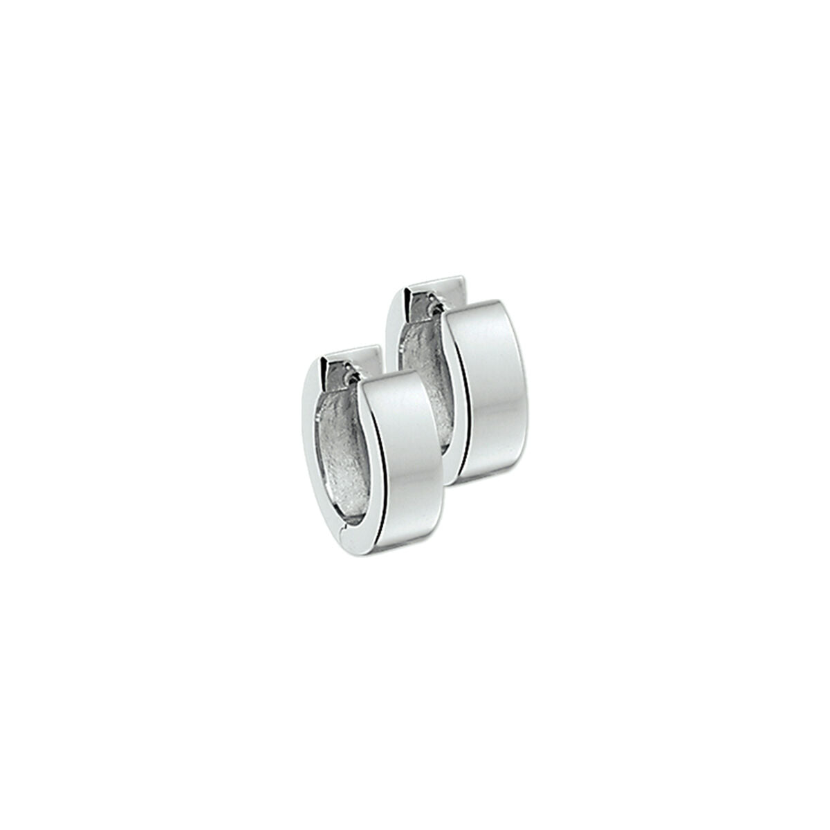 Zilveren Klapoorringen Vlak 4mm 15mm 1322136