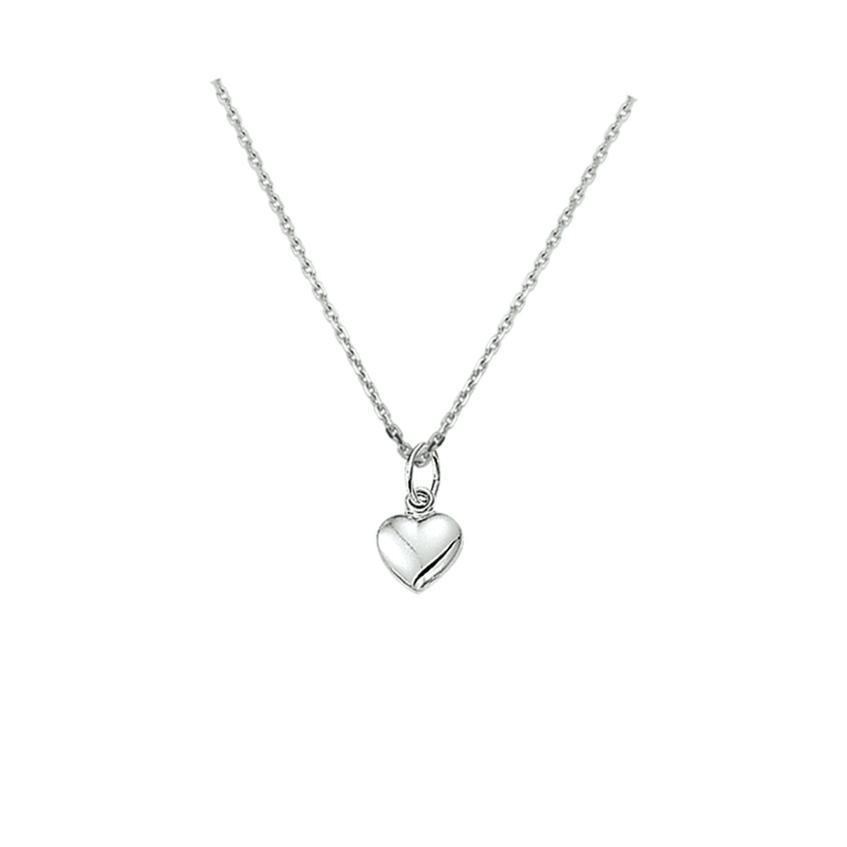 Zilveren Collier Hart 1,3mm 41+4cm 1321908