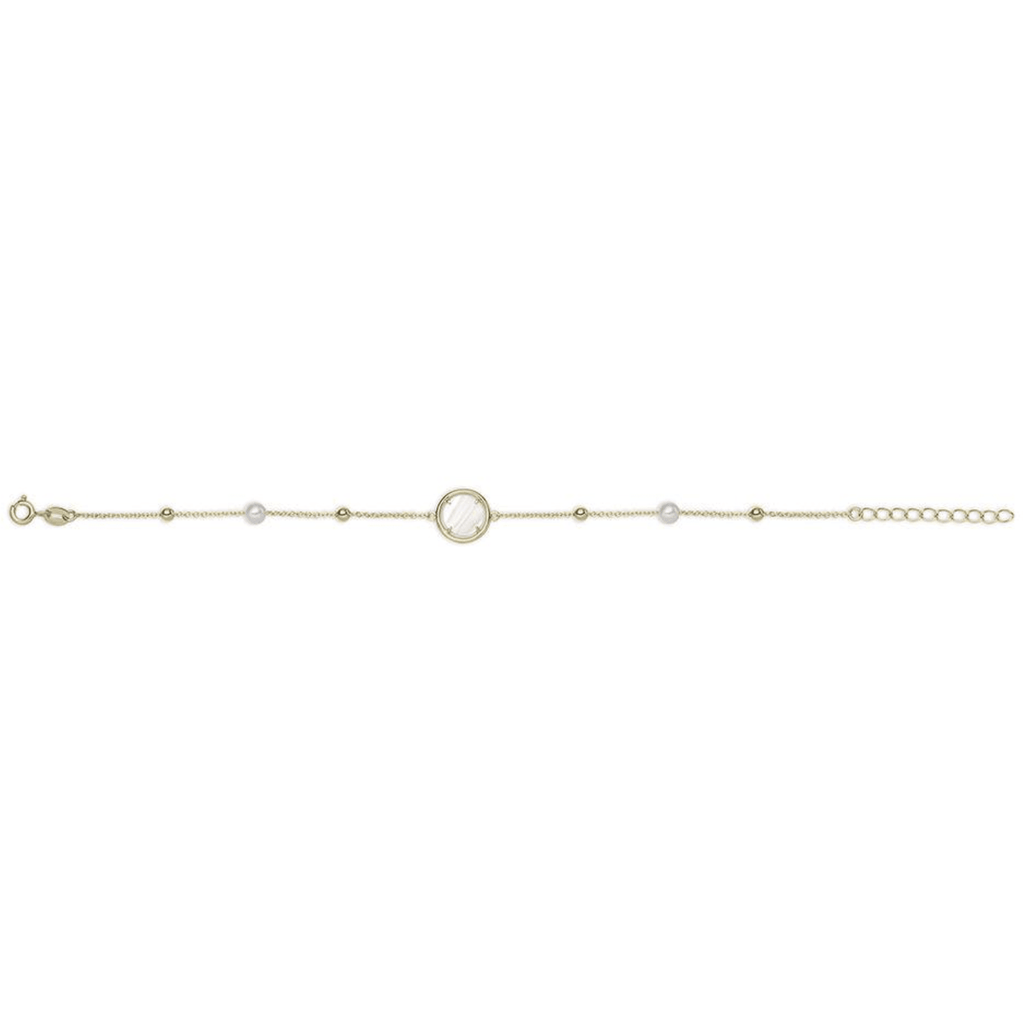 Gouden Parelmour armband VGB016