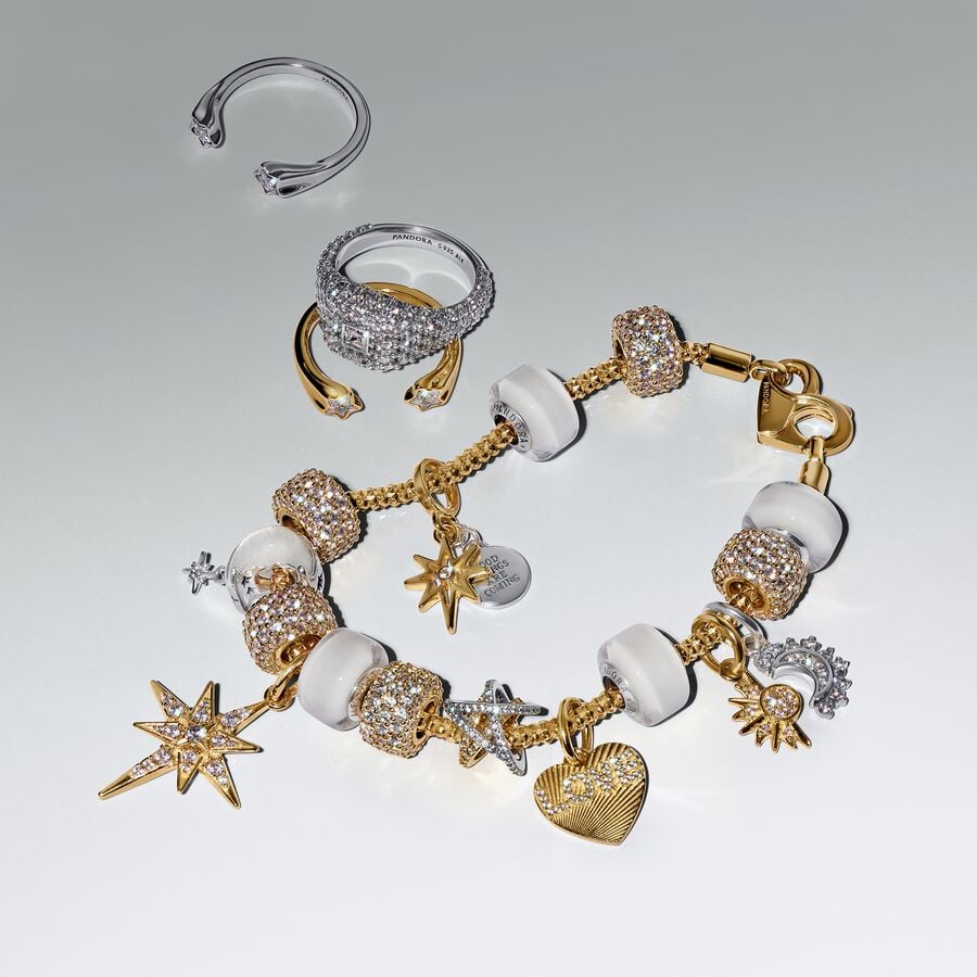 Pandora Bedel Poolster met Diamant 763588C01