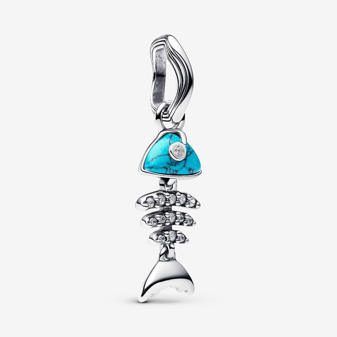 Pandora Bedel Turkoois Visgraat 793894C01 - Juwelier van Dam