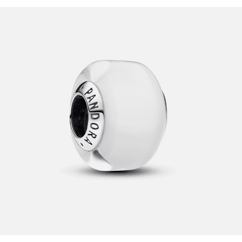 Pandora Bedel Wit Muranoglas 793118c00