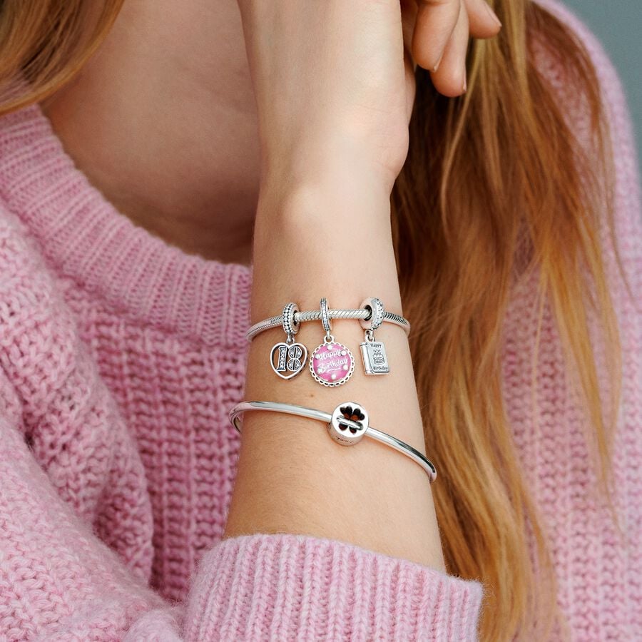 Pandora Geluk & Moed Klavertjevier Bedel 797868