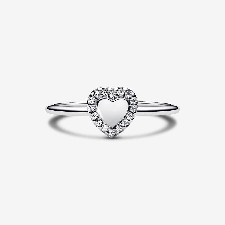 Pandora Hart Halo Ring 193801C01 - 54